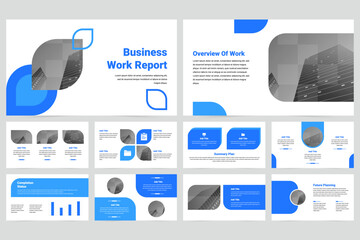 Blue Modern Business work presentation