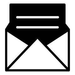 Letter solid icon