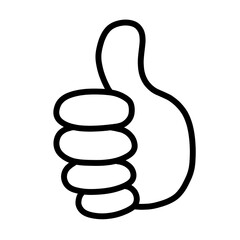 ハンドサインの手書きイラスト