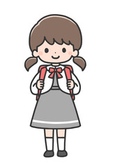 入学式の女の子
