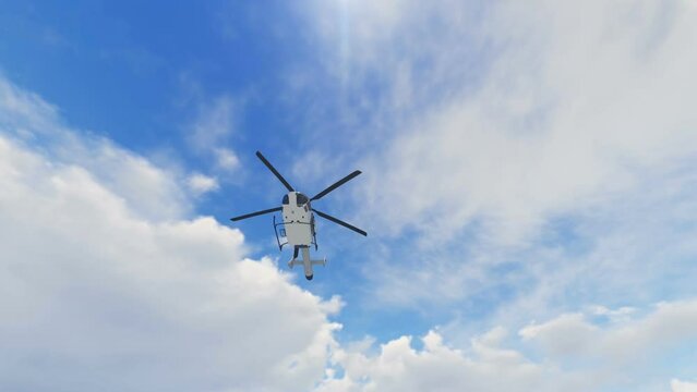 Private Helicopter 3D Video Animation