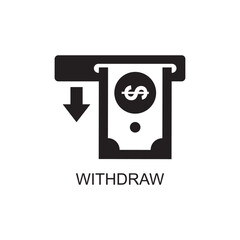 withdraw marketing icon , business icon