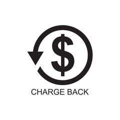 charge back marketing icon , business icon
