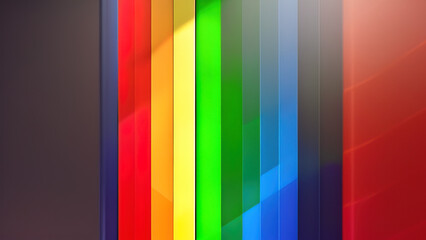 Pride Flag, Simple and Bold Design of LGBTQ+ Visibility, Generative AI