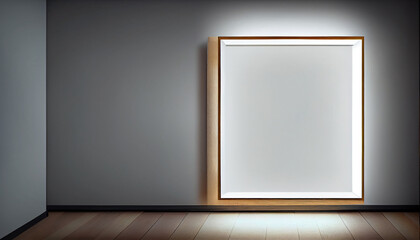 Wooden Wall Hanging Frame for Product Display - Generative AI Illustrations