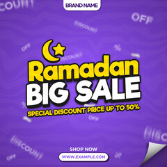 Ramadan Big Sale Promotion Design Template