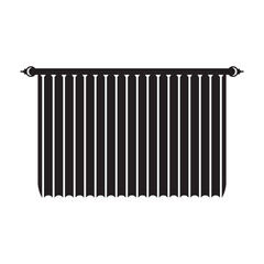 Curtains simple icon,illustration design template.