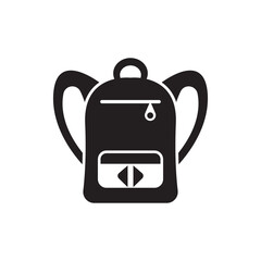 Simple backpack icon,illustration design template.