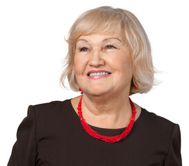 A adult smiling business woman