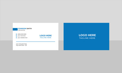 Simple minimalist business card design .
