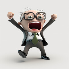 Fototapeta premium cartoon character of a businessman