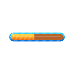 Colorful web UI progress bar vector illustration