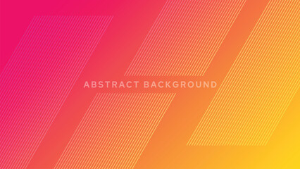 Colorful geometric background with gradient yellow and pink color