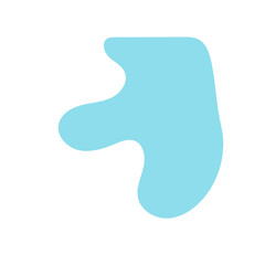 Blue Abstract Blob Shapes