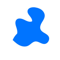 Blue Abstract Blob Shapes