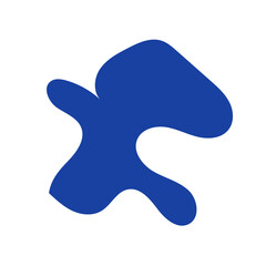 Blue Abstract Blob Shapes