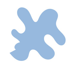 Obraz premium Blue Abstract Blob Shapes