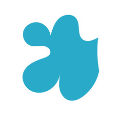 Blue Abstract Blob Shapes