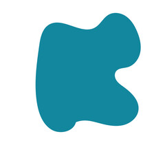 Blue Abstract Blob Shapes