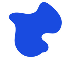 Blue Abstract Blob Shapes