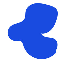 Blue Abstract Blob Shapes