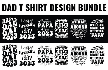 Vector father's day tshirt design dad svg design bundle