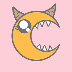 Drawing cartoon monster.