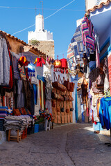 Typical Morocco street and market