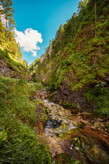 Mountain landscape in mountains, Juranova dolina - valley in The Western Tatras national park. Slovakia, oravice, Orava region. © Zedspider
