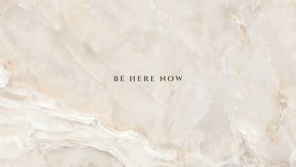 Earthy Beige Marble Textured Background Motivational Quote Desktop Wallpaper