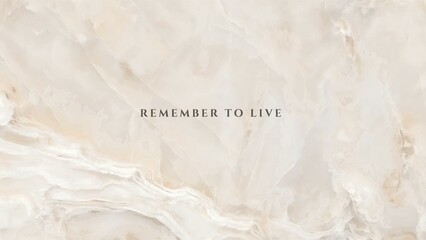 Earthy Beige Marble Textured Background Motivational Quote Desktop Wallpaper