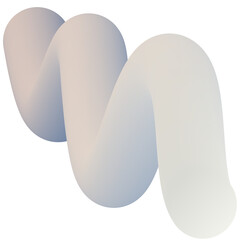 3D abstract liquid shapes element