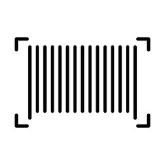 Barcode Icon Logo Design Vector Template Illustration Sign And Symbol Pixels Perfect
