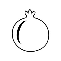 pomegranate black silhouette