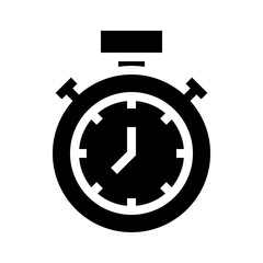 stopwatch glyph icon