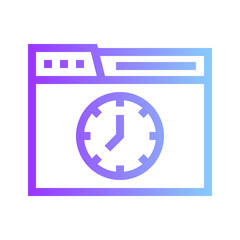 time gradient icon