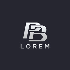 Letter PB Monogram Logo Design