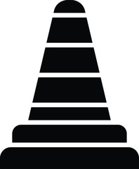 Traffic cone Vector Icon Design Illustration