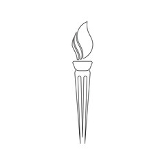 torch icon vector