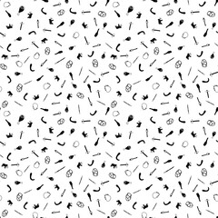 Stone Age Seamless Pattern Background.