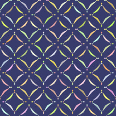 Fototapeta premium Seamless pattern, geometric abstract background, vector design