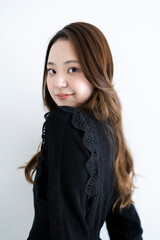 爽やかな若い女性
