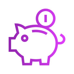 saving gradient icon