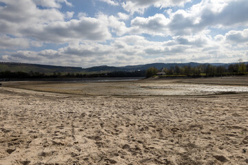 Ausgetrockneter see 