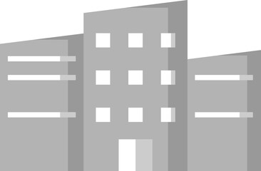 Concrete building city icon PNG