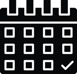 Calendar Vector Icon Design Illustration