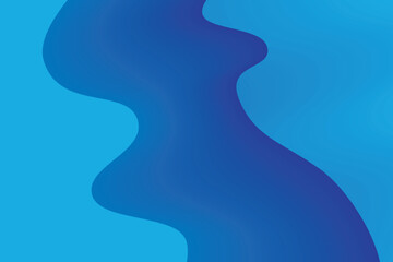 blue gradient wave abstract background. modern graphic for landing page and computer desktop background. 3d vector