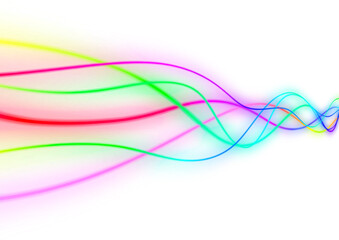 abstract neon lines in beautiful colorful colors