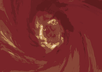 チョコレートの渦のようなイラストレーション素材　背景素材　壁紙