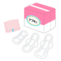 ナプキンのイラスト